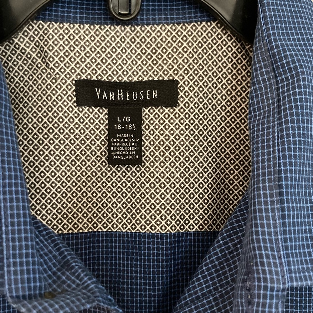 ❌SOLD Van Heusen Mens Blue Casual Button Up - Picture 5 of 5